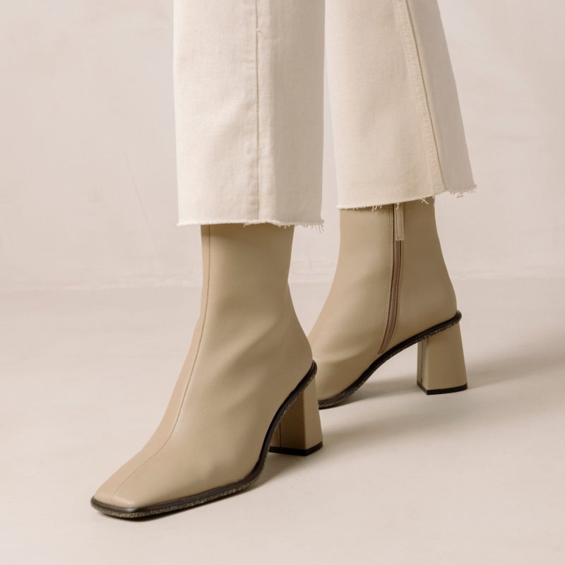 Alohas West Cactus Vegan Cuero Boots Marrom Beige | IGTHX1837