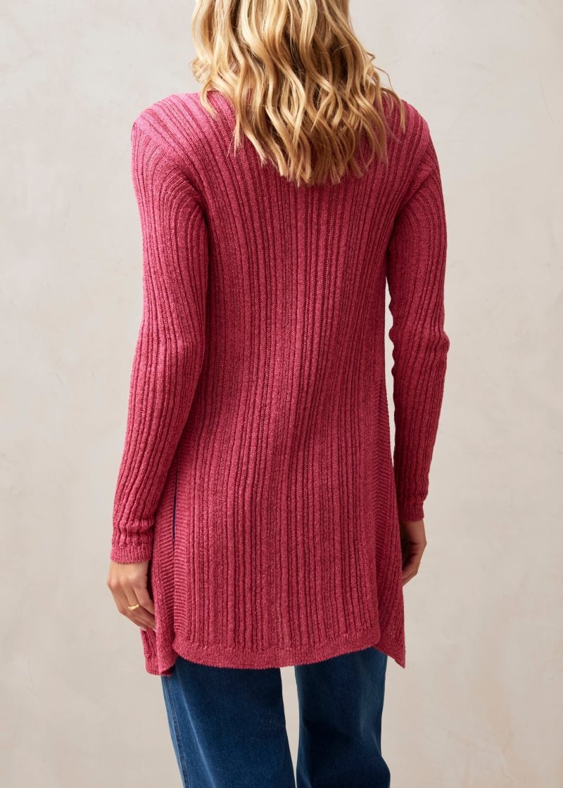 Alohas Witty Knit Top Glim Magenta | FAJCR2684