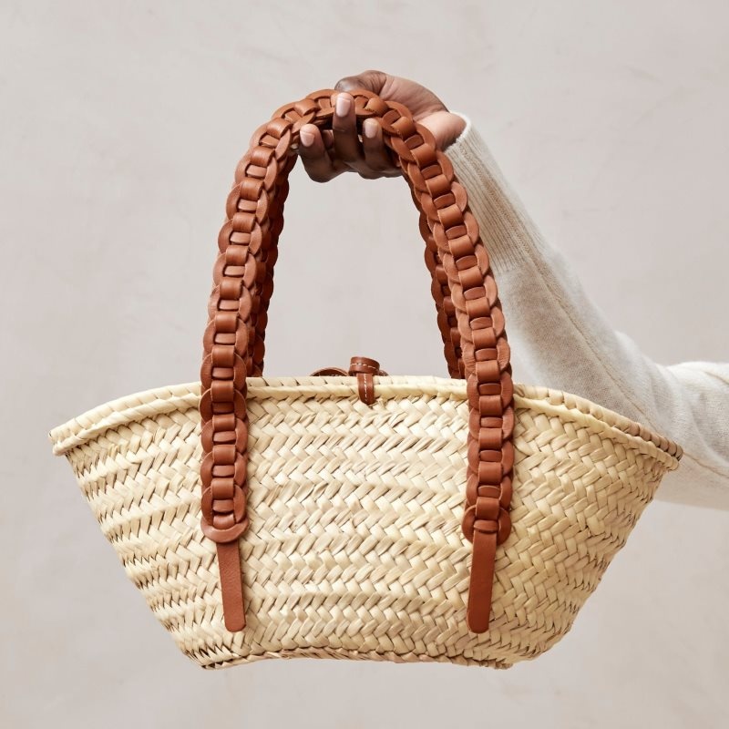 Alohas Woven Cuero Handbag Marrom | LWDUK5961