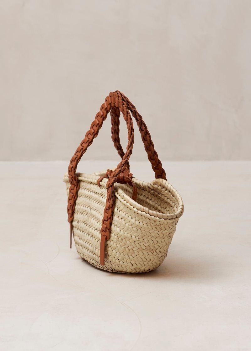 Alohas Woven Cuero Handbag Marrom | LWDUK5961